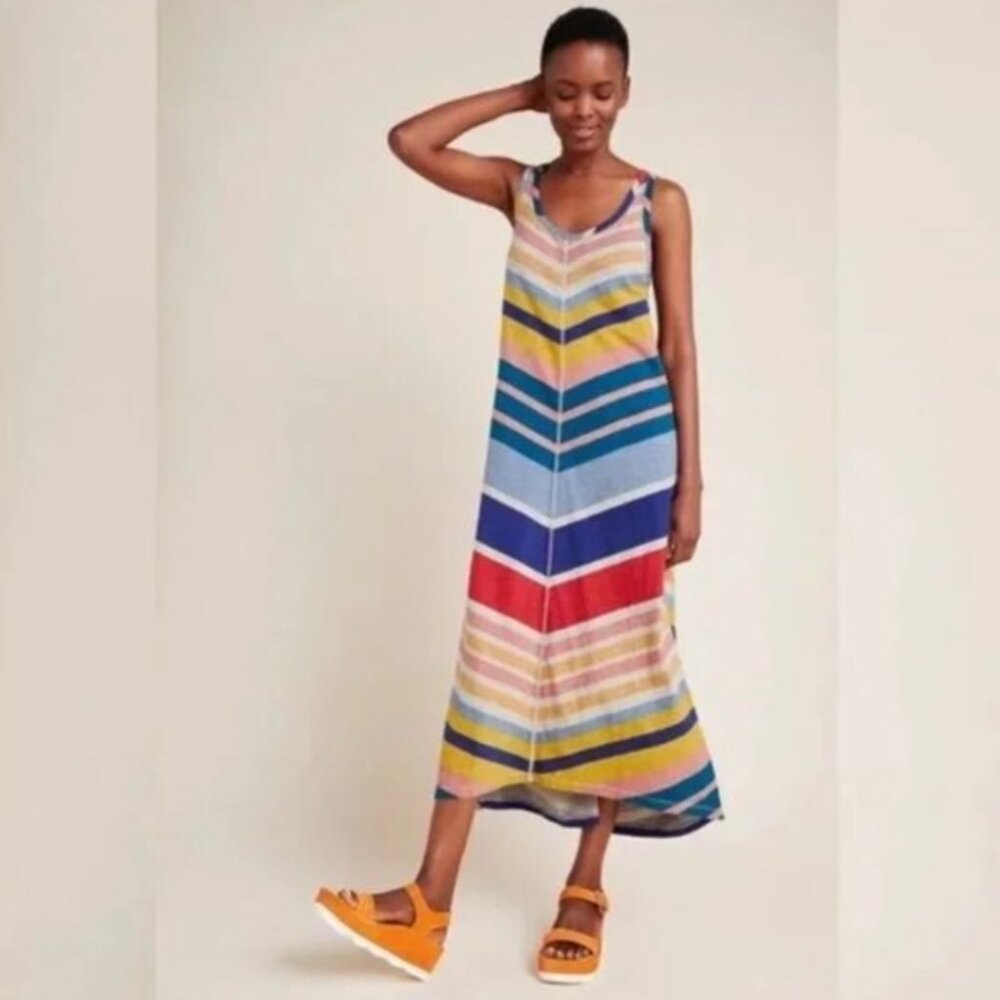 Anthropologie Saturday Sunday Chevron Lounge Maxi Dress